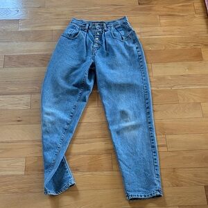 90s Buffalo denim trouser style exposed button fly